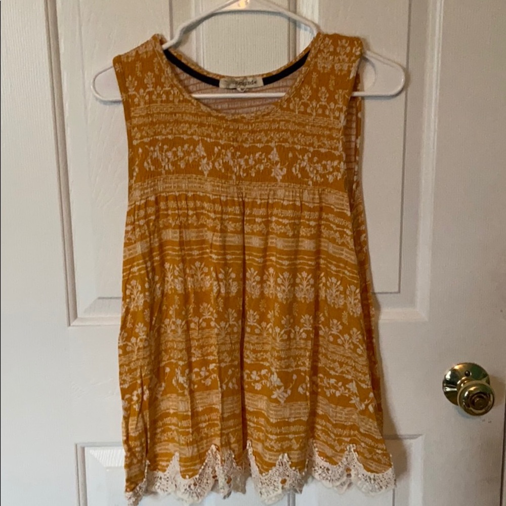 Golden yellow tank top